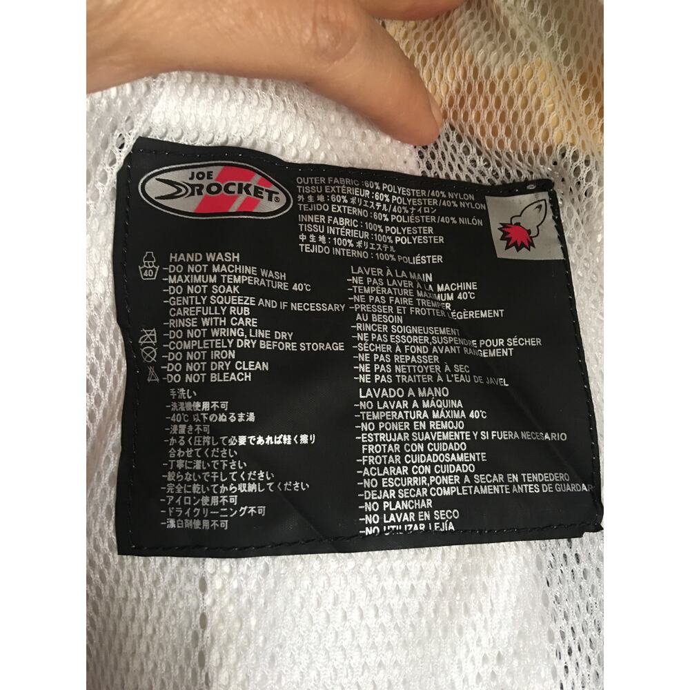 Joe Rocket Motorcycle Jacket Women Lg White/Gray Sparkly - Picture 3 of 10